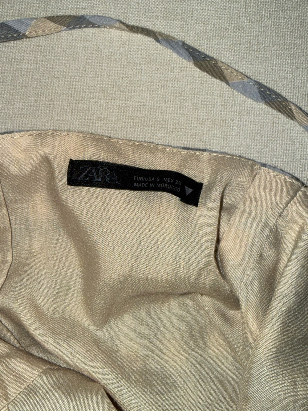 Zara Mini Check Dress with Ruffles - Picture 2 of 6